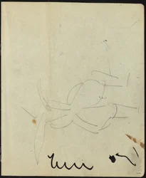 Dansere og udøvende side fra en skitsebog, ca. 1911.