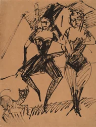 To dansere med en kat, 1913.
