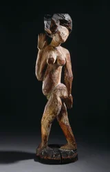 Danserinde med halskæde, 1910 (malet træ)