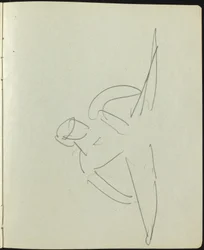 Dansere og kunstnere (side fra en skitsebog)