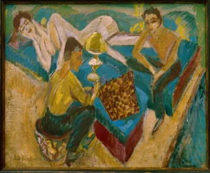 Erich Heckel og Otto Mueller ved Chess II