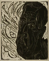 Hoved af Henry van de Velde (mørkt)