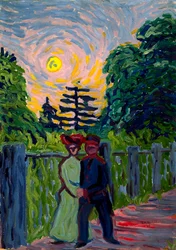 Moonrise: Soldier and Maiden, 1905