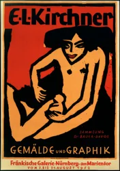 Plakat til udstillingen E.L.K., Fränkische Galerie, Nürnberg, 1952