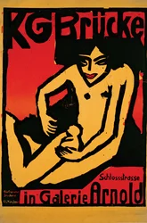 Plakat for kunstnergruppen «Die Brücke»s udstilling på Arnold-galleriet i Dresden