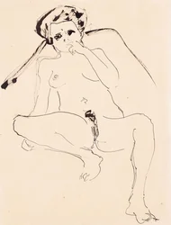 Liggende nøgen, 1919