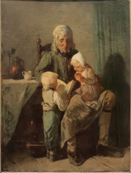 Bedstefar og børnebørn