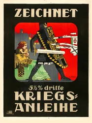 Tegn på det tredje krigslån!, 1915.