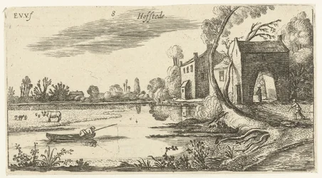 Landskab med en flod og porthus Landskaber (serietitel)