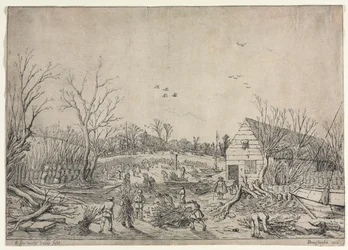 Den store oversvømmelse den 10. januar 1624 (eller reparation af det ødelagte dige ved floden Lek af Vianen, 1624)