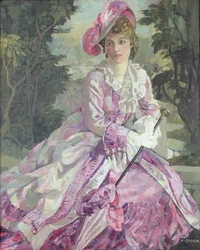Adelaide Stanley som Kate (olie på lærred)