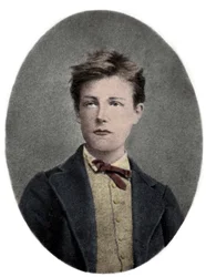 Arthur Rimbaud, fransk digter og eventyrer - Portræt af Arthur Rimbaud (1859 - 1891) er 17 år gammel. Foto af Carjat.