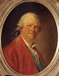 Portræt af Ritter Christoph Willibald von Gluck (1714-1787) Tysk komponist Maleri af Etienne Aubry (1745-1781) 1700-tallet. Svag. 0,62x0,52 m.