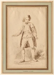 Skuespilleren Clairval, 1700-tallet.