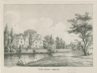 Tamworth - The Moat House: zincograph, nd [1796-1865]