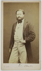 Portræt af Edmond About (1828-1885), romanforfatter, polemiker