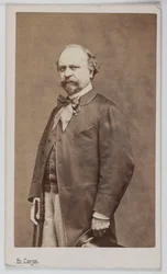 Portræt af Giuseppe Palizzi (1813-1887), italiensk maler.