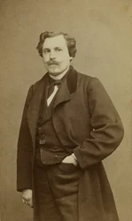 Portræt af Jules Huot de Goncourt 1830-1870.