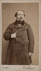 Portræt af komponisten Jean-Georges Kastner 1810-1867, 1867.