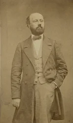 Portræt af komponisten François Bazin 1816-1878, ca 1760.