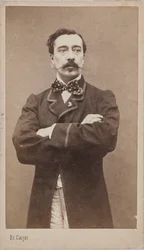 Portræt af maleren Alfred Stevens 1828-1906, ca. 1870.