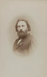 Portræt af pianisten og komponisten Émile Prudent 1817-1863, ca 1860.