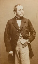Portræt af pianisten og komponisten Sigismund Thalberg 1812-1871, ca 1860.
