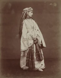Sarah Bernhardt i Zaire af Voltaire, 1874.