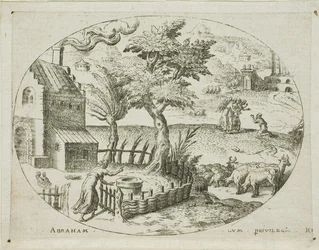 Abraham modtager de tre engle