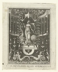 Astrologi ASTROLOGI. (titel på objekt) Fire liberale kunster, perspektivet og arkitekturen, repræsenteret af kvinder (senere version) (serietitel)