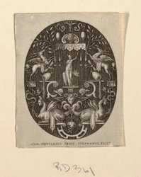Athena, fra Grotesker på sort bund, guddomme og allegorier (Grotesker på sort bund, guddomme og allegorier)