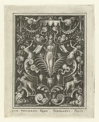Bellona Overfladedekorationer med gudefigurer i en ramme af grotesker (senere version) (serietitel)