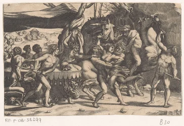 Røveri af en kvinde af mand og satyr Battle between the Lapiths and Centaurs (serietitel)