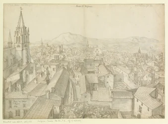 En del af kollegiet  i Avignon  1617 : En del af Avignon