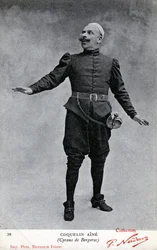 Constant Coquelin aka som Coquelin aîné (1841 - 1909) i kostume af Cyrano de Bergerac (s/h foto)