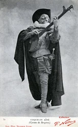 Constant Poppy aka Coquelin aîné (1841 - 1909) fotograferet i kostume af Cyrano de Bergerac (foto)
