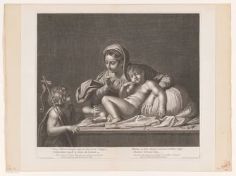 Maria mødte Kristus, mens hun sov, men Johannes af Doper forblev tavs Jesus Kristus sover (...) / Kristus sover i Marias barm (...) (titel på objekt)