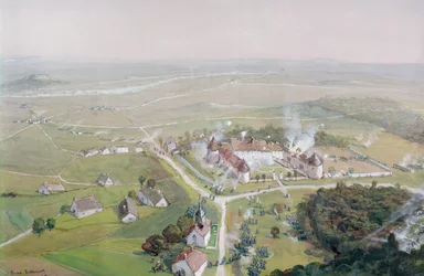 Generobringen af Chateau de Mondement af den franske hær den 9. september 1914 under det første slag ved Marne, 1915