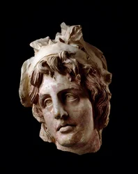 Etruskisk civilisation: feminint leder af Amazonas. 2. århundrede f.Kr. Fra Arezzo Dim. 18 cm Arezzo, Museo Archeologico G.Clinio Mecenate, inv. 87674