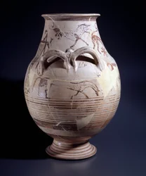 Terracotta krater, 680-660 f.Kr