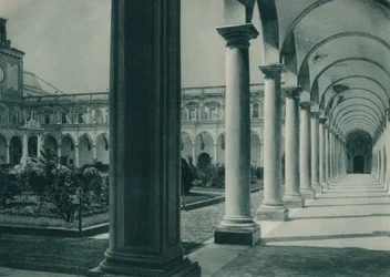 Klostre i klostret San Martino, nær Napoli, Italien, 1927