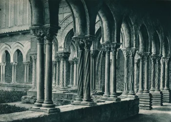 Benediktinerklosterets klostre, Monreale, Sicilien, Italien, 1927