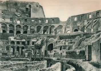 Interiør af Colosseum, Rom, Italien, 1927