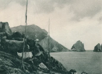 Marina Piccola med fuglenet, Capri, Italien, 1927