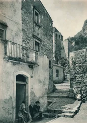 Gade i Taormina, Sicilien, Italien, 1927