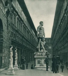 Uffizi-galleriet, Firenze, Italien, 1927