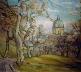 Nedenfor Monte Gianicolo