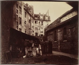 Et hjørne af gården, Saint-Julien-le-Pauvre, Paris