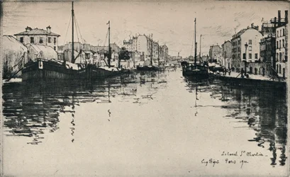 Canal St Martin, 1915