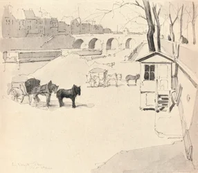 Pont Marie - Heste og vogne, 1915